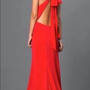 Women’s red dress